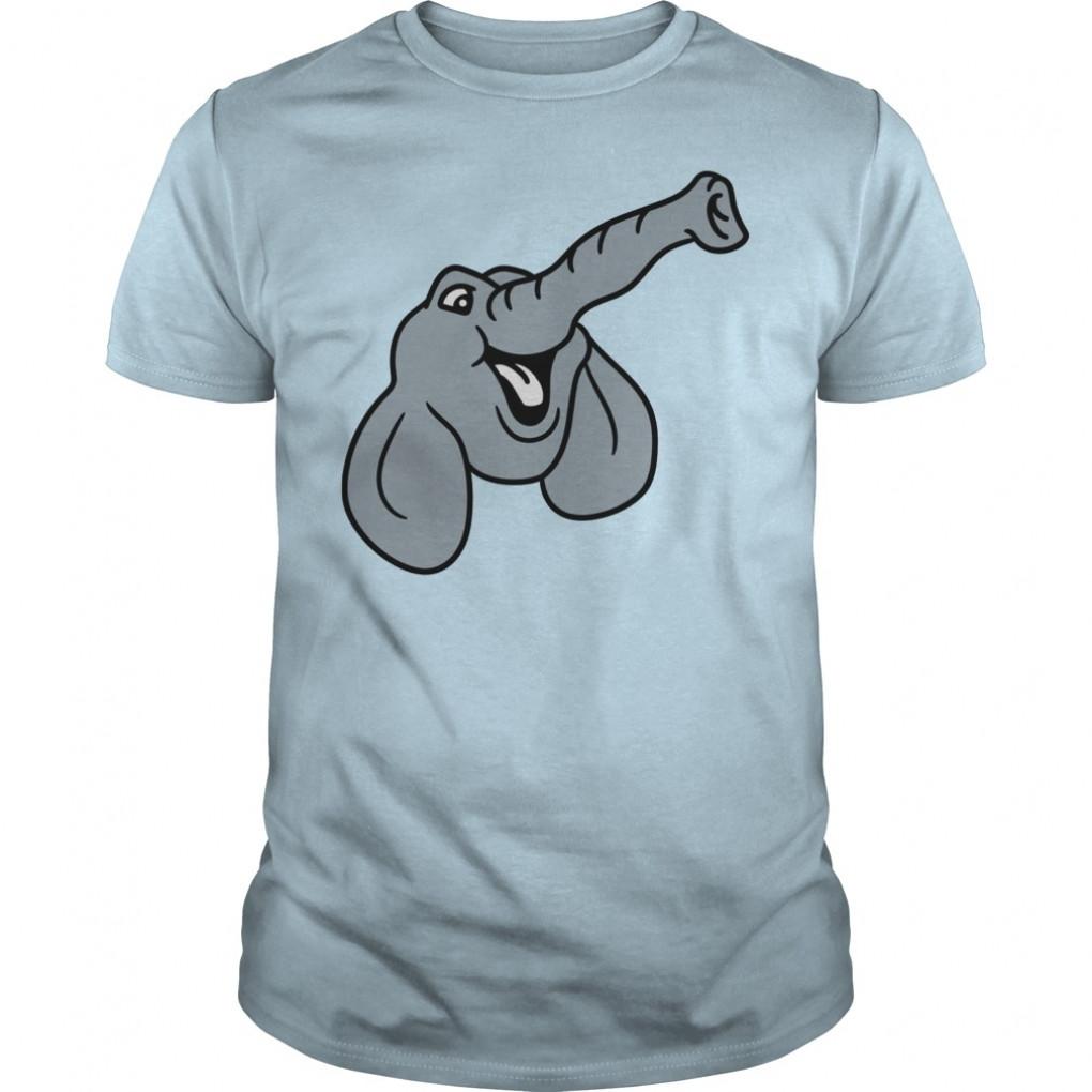 Face Head Happy Elephant Small Cute Cute Smoke Smo Tshirts Guys Tee 863144921