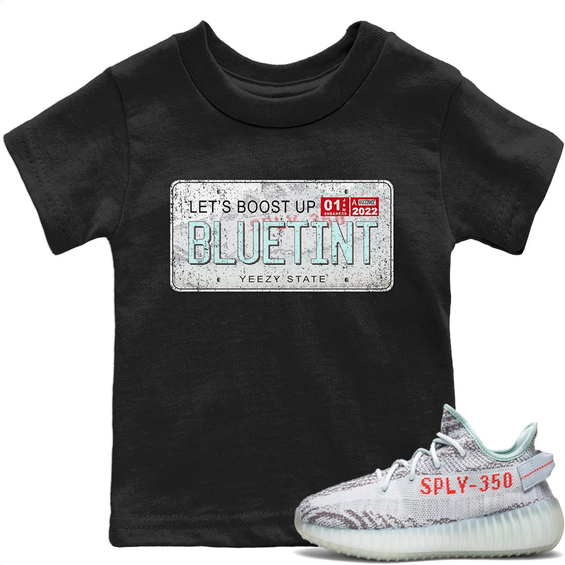 Yeezy Plate T-Shirt – Yeezy 350 V2 Blue Tint Baby & Youth