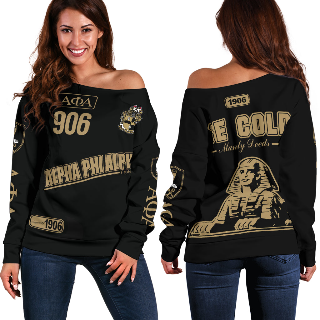 Alpha Phi Alpha Off Shoulder Sweater A31