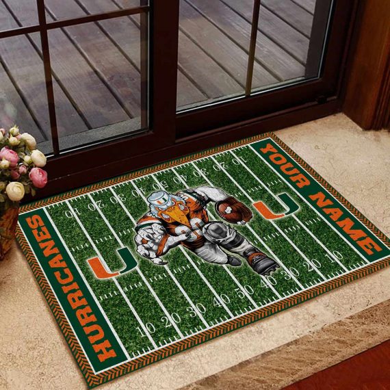 Miami Hurricanes The Abbey Road Entrance Doormat Rug