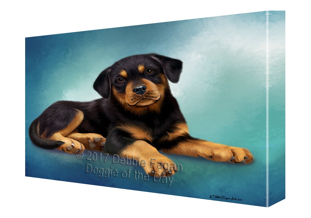 Rottweiler Puppy Canvas Wall Art Cvs48756