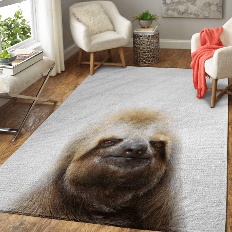 sloth artwork – Animals Area Rug Carpet