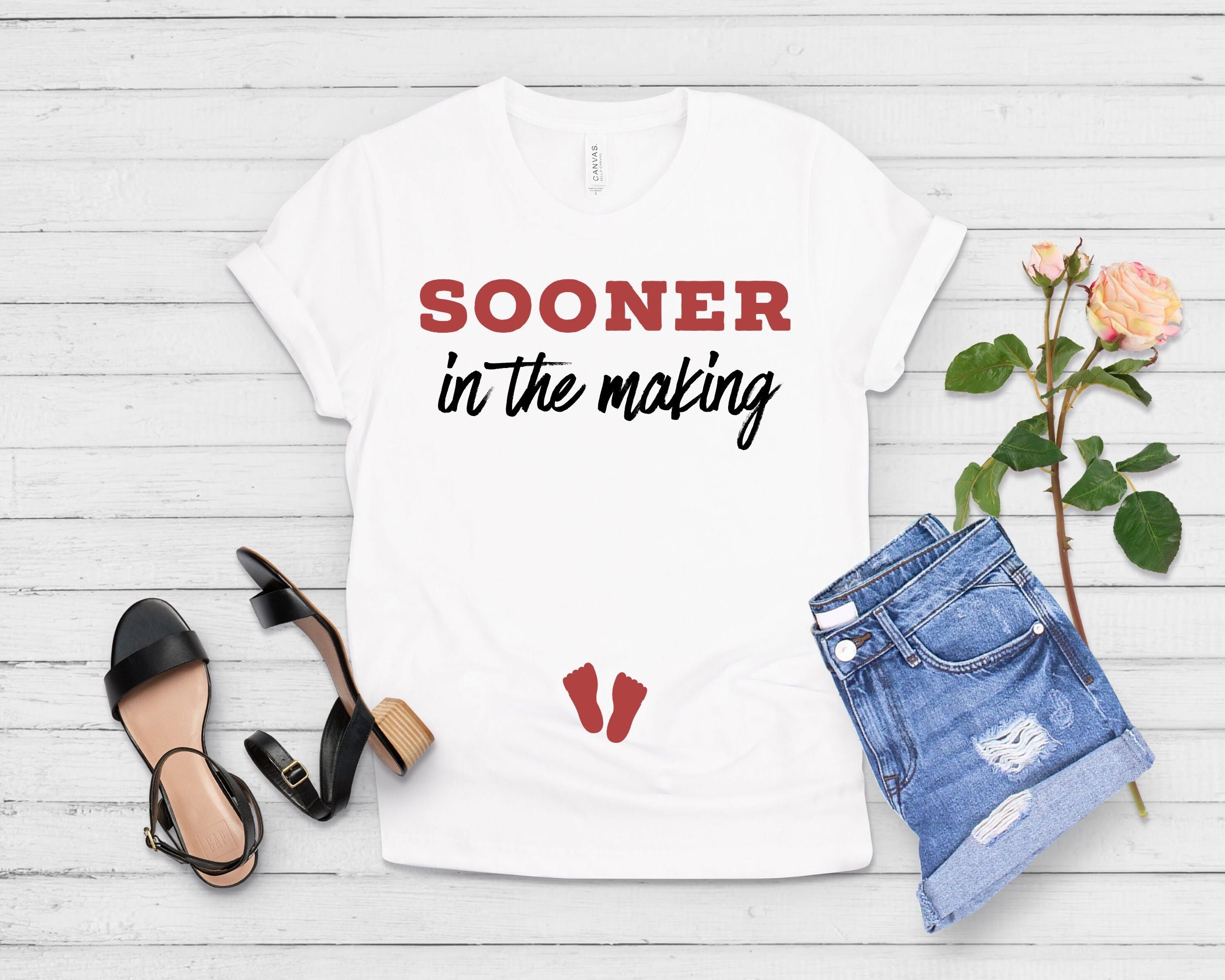 Sooner In The Making Maternity Shirt