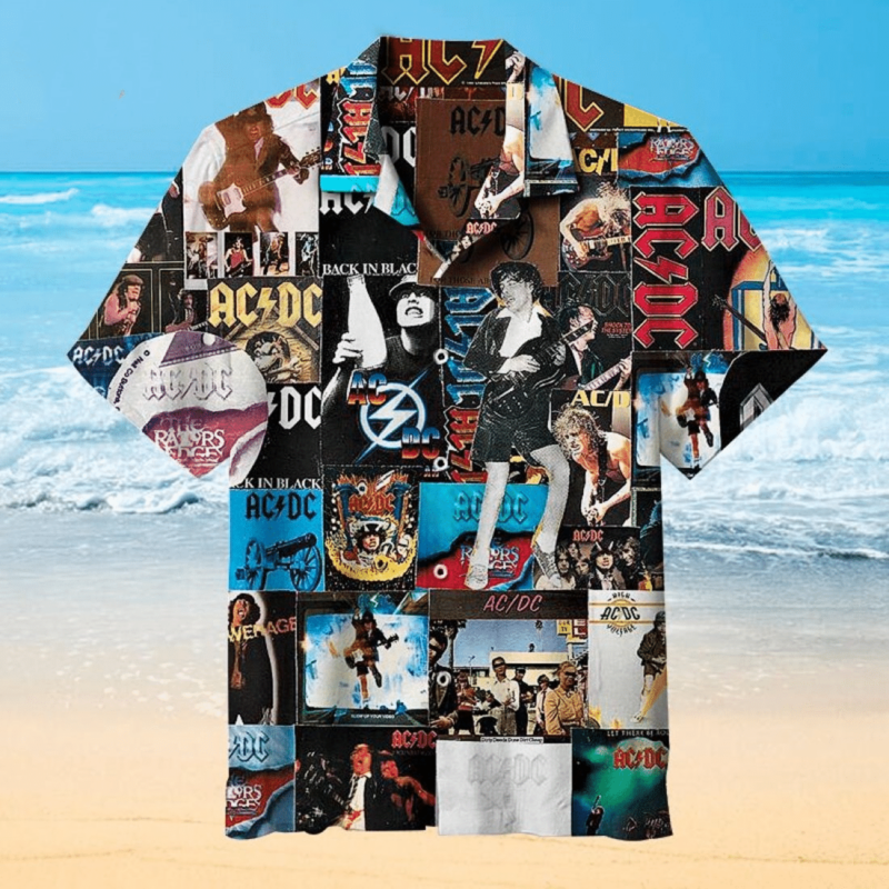 Ac Dc Collage Hawaii Shirt Ha64078