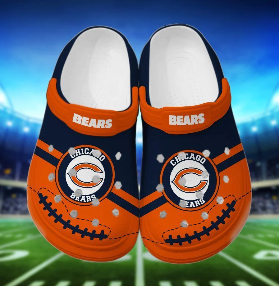 NFL Chicago Bears PolkaCrocssCrocss Clogs Comfortable Crocband Shoes For Men Women