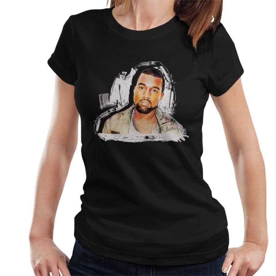 Sidney Maurer Original Portrait Of Kanye West Women’s T-Shirt