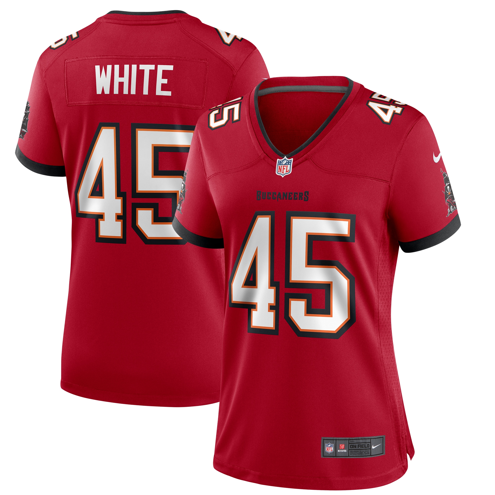 Women’s Tampa Bay Buccaneers Devin White Red Game Player Jersey