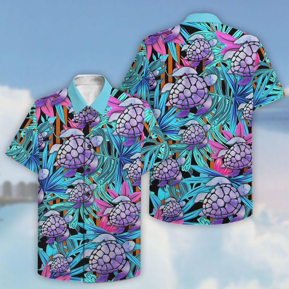 Wild Animal Sea Turtle Printed Hawaii Shirt Ha53151