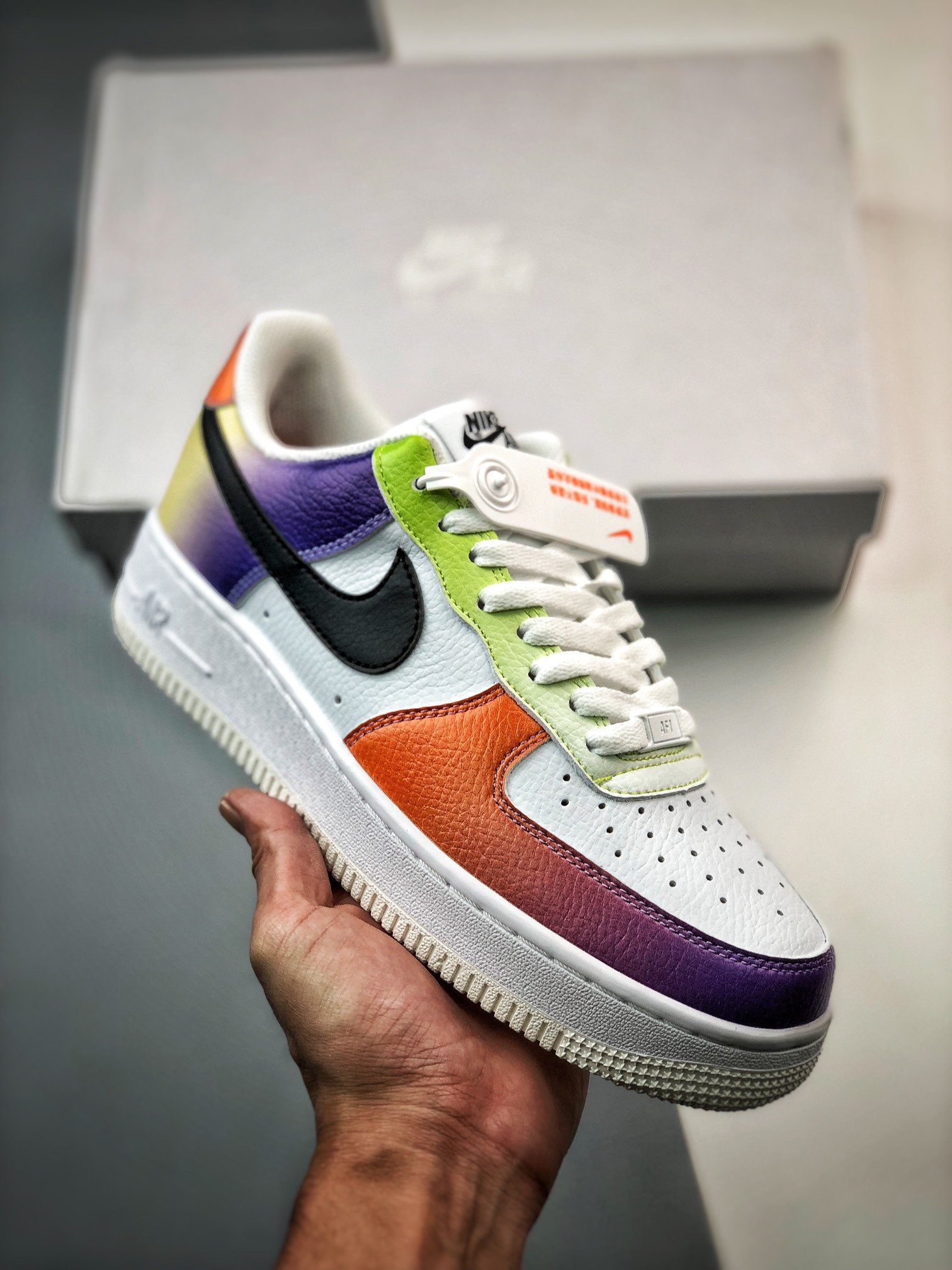 Nike Air Force 1 Multi-Color WhiteBlack-Bright Maroon FD0801-100 5340111