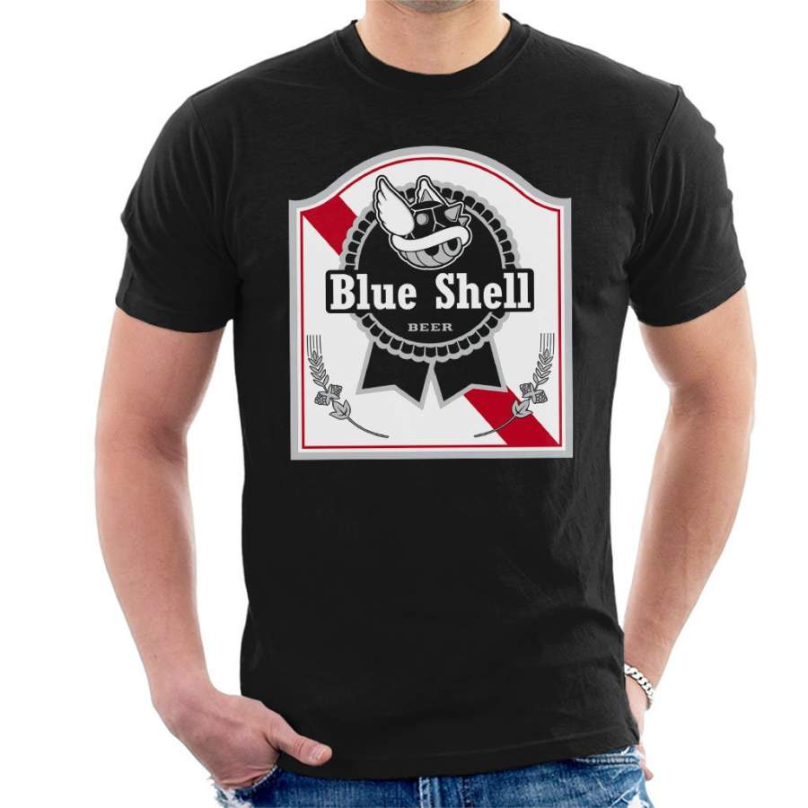 Super Mario Blue Shell Beer Men’s T-Shirt