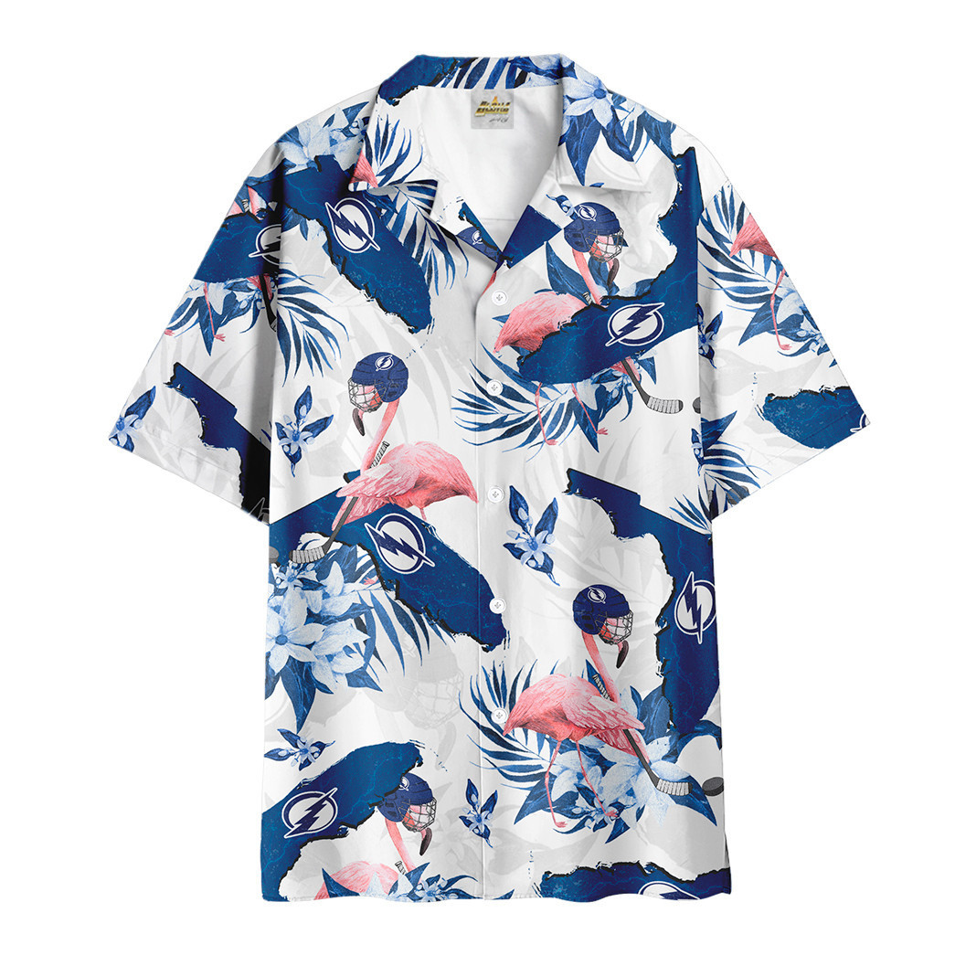 Tampa Bay Lightning Hawaiian Beach Shirt – Flamingo-Tph