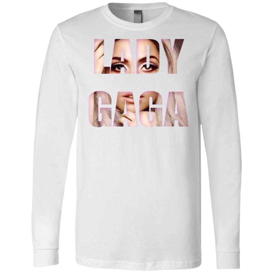 Women’s Lady Gaga love Canvas Long Sleeves T-Shirt