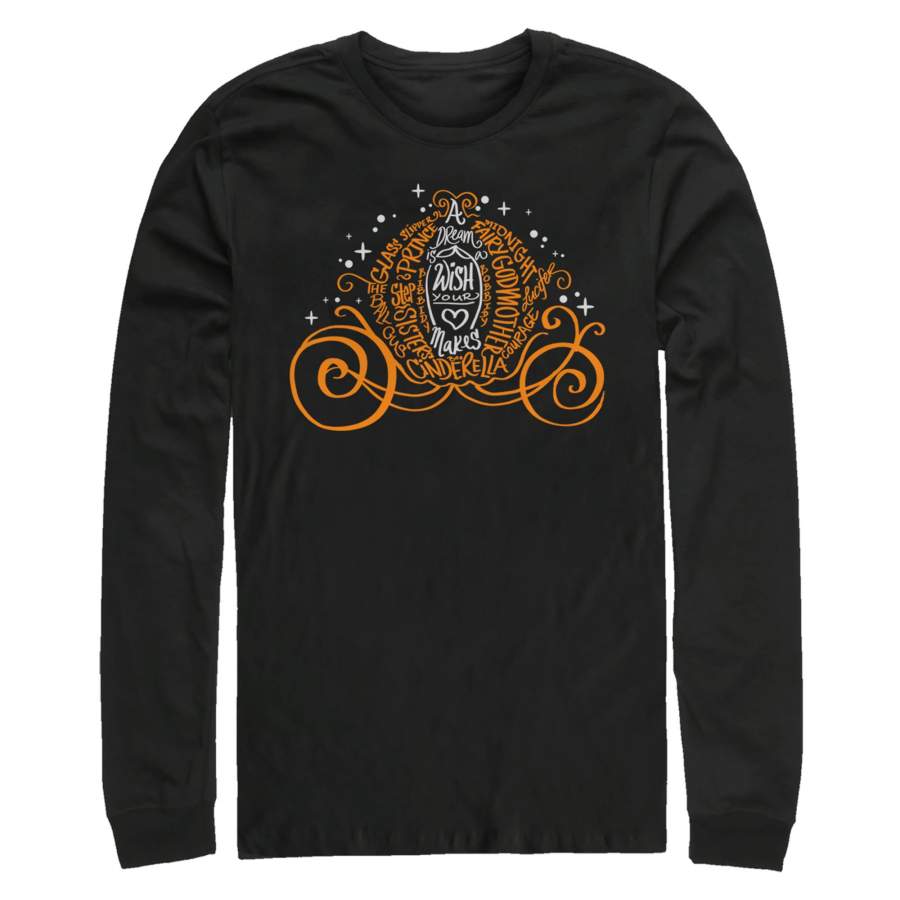 Cinderella Men’s Magical Pumpkin Carriage  Long Sleeve Shirt