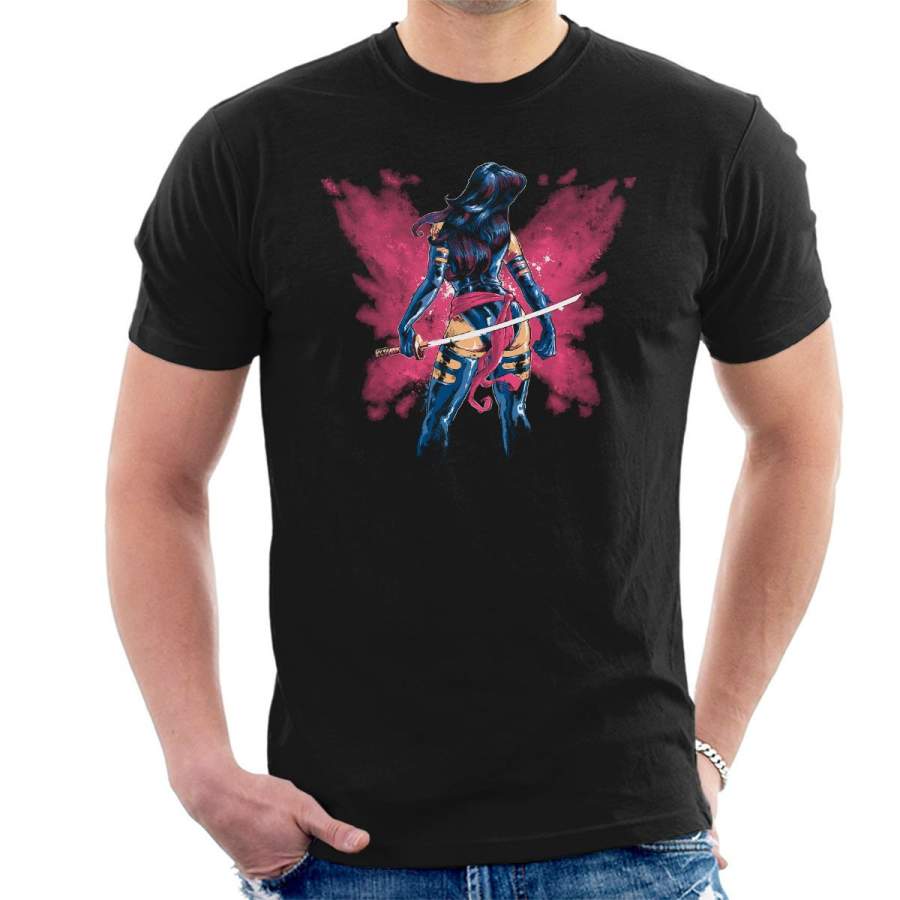 X Men Psylocke Butterfly Aura Men’s T-Shirt