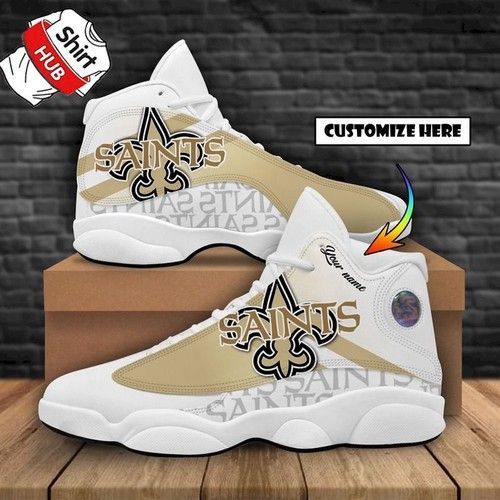 New Orleans Saints Football Air JD13 Sneakers Personalized Shoes