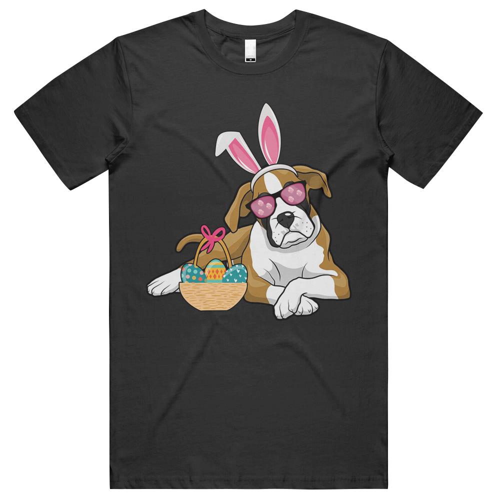 Easter Boxer Dog Bunny Rabbit Egg Hunter Easter Party Parade 2021 T Shirts