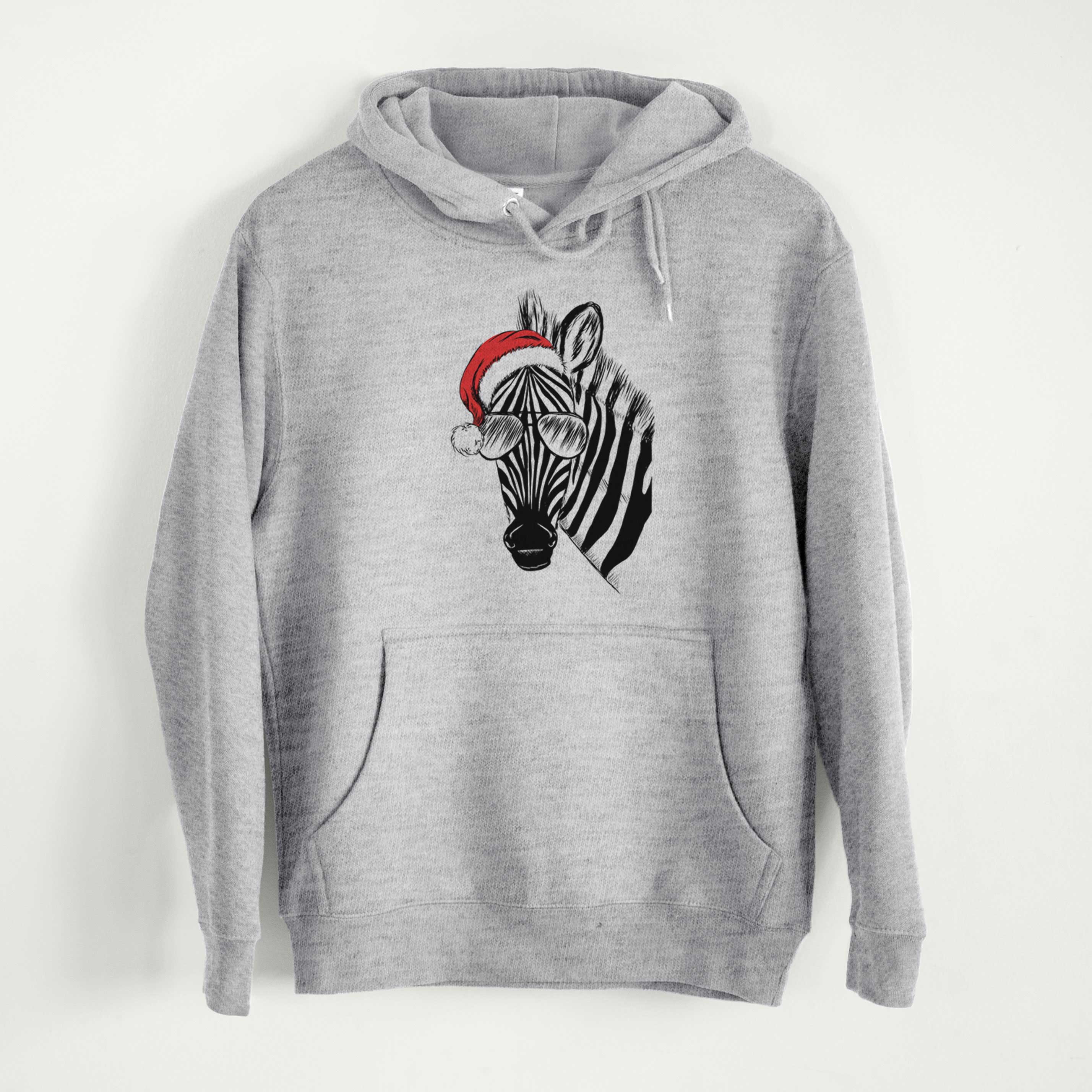 Santa Zed The Zebra – Mid-Weight Unisex Premium Blend Hoodie