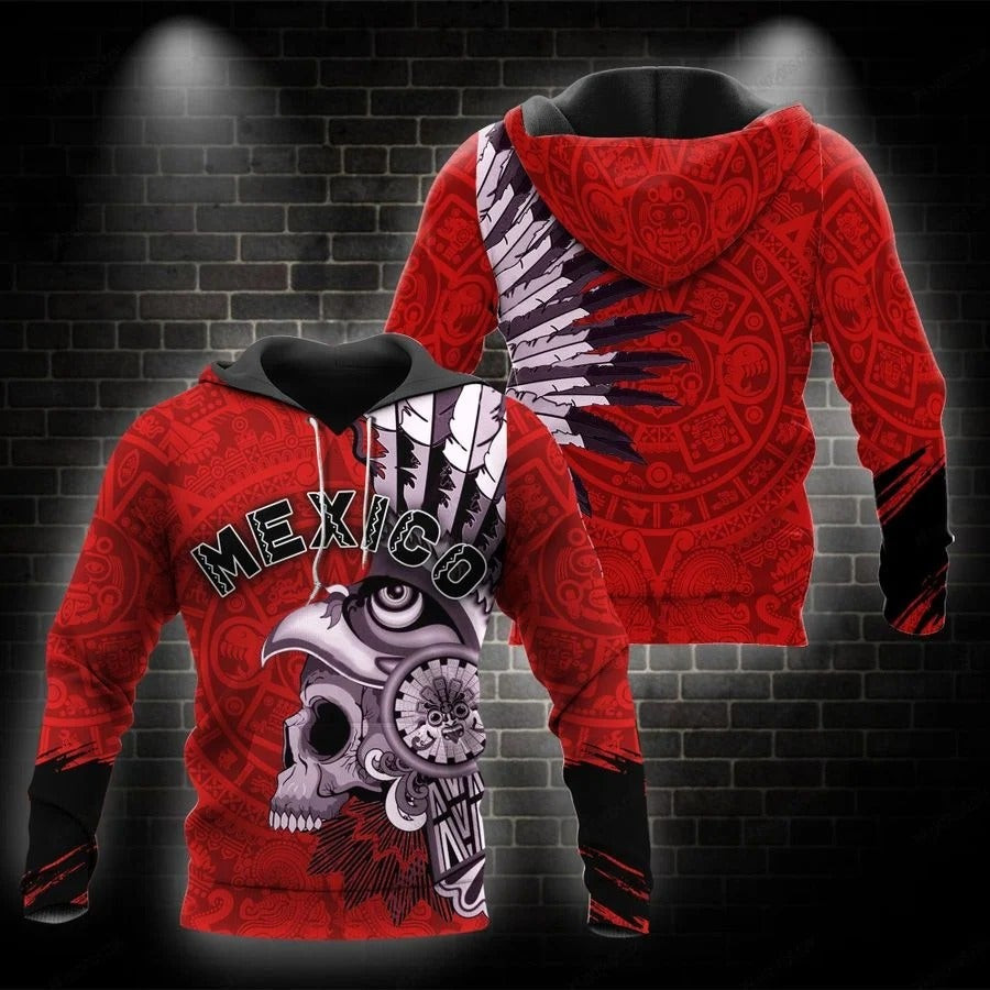 Mexico Aztec Warrior  3D All Over Printed Shirts For Men And Women Ta062303