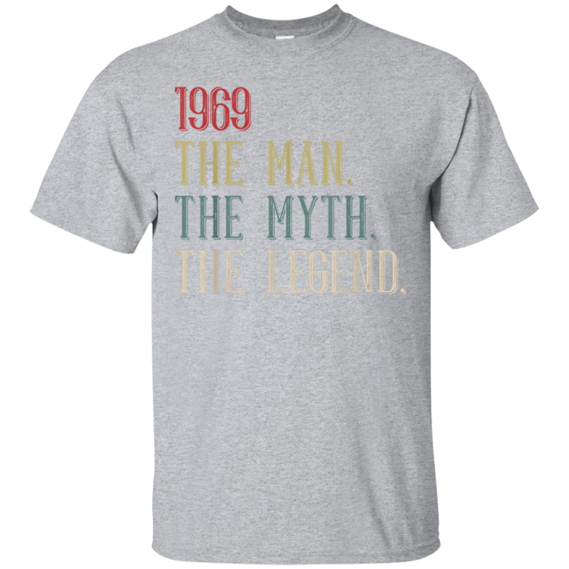 1969 The Man Myth Legend T-Shirt 50th Birthday Vintage Tee