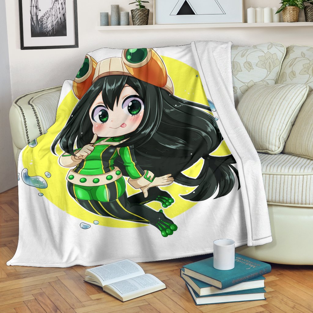 Tsuyu Chibi Premium Blanket