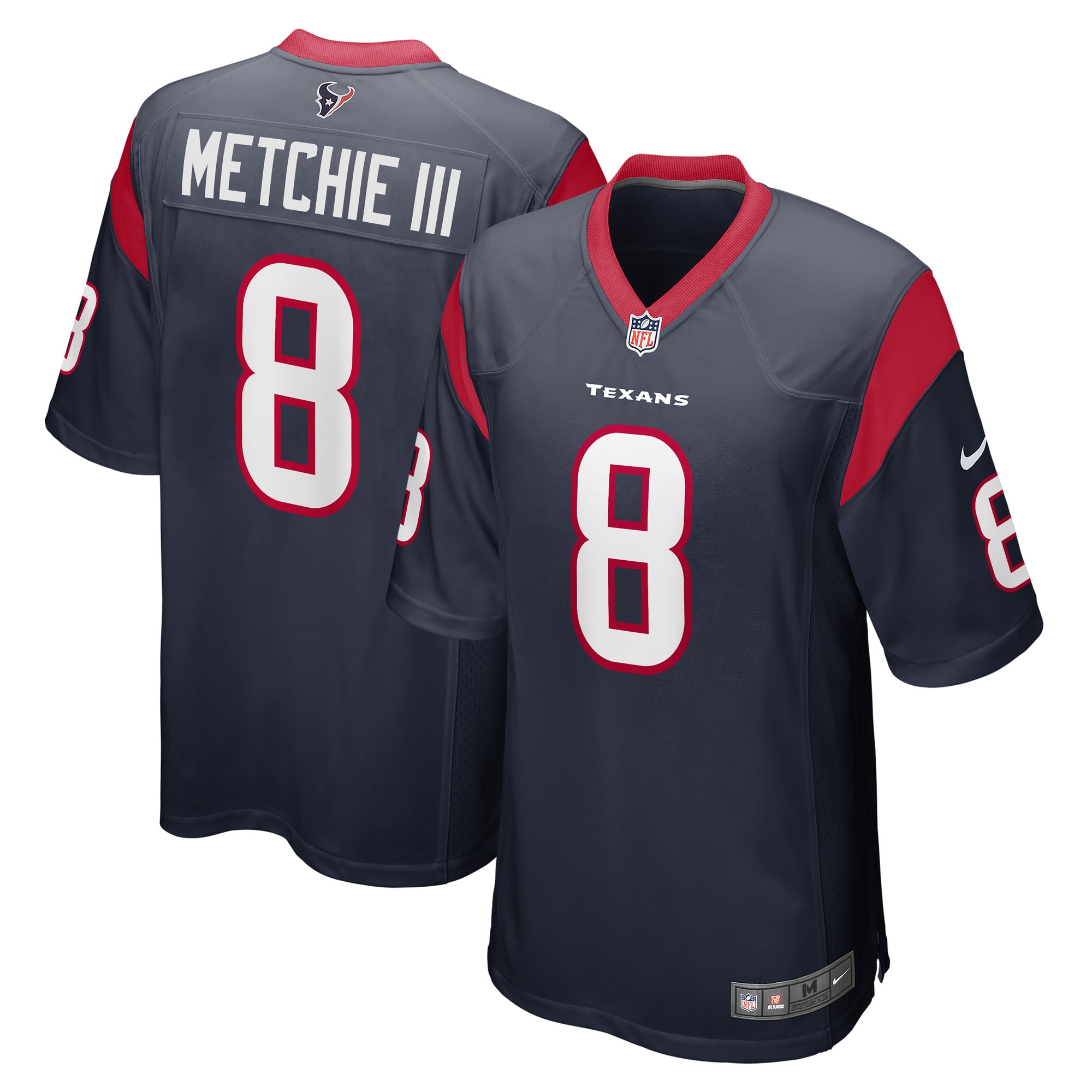 Men’s Houston Texans John Metchie III Navy Game Player Jersey