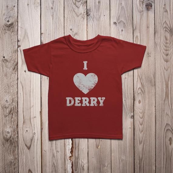 Girls Stephen King Inspired I Love Derry Shirt