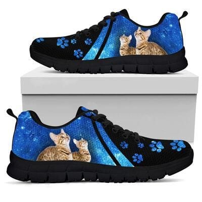 Cat Galaxy Sneakers Shoes For Women, Shoes For Men Sneaker Custom Shoes