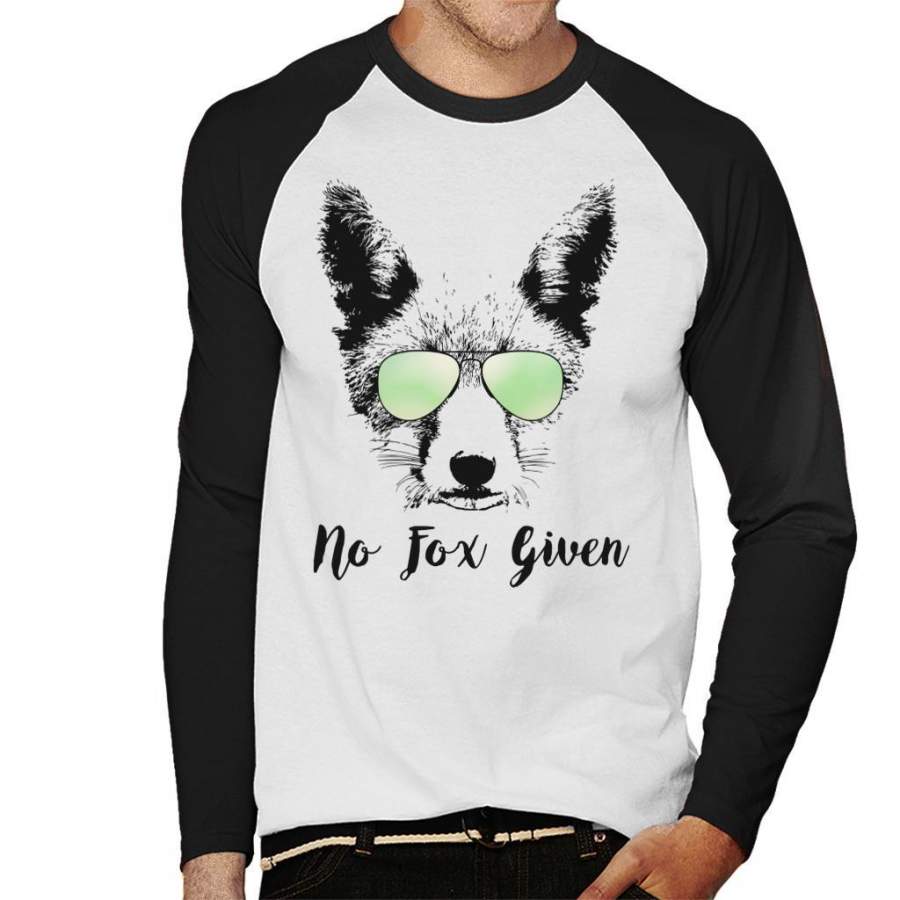 No Fox Given Men’s Baseball Long Sleeved T-Shirt