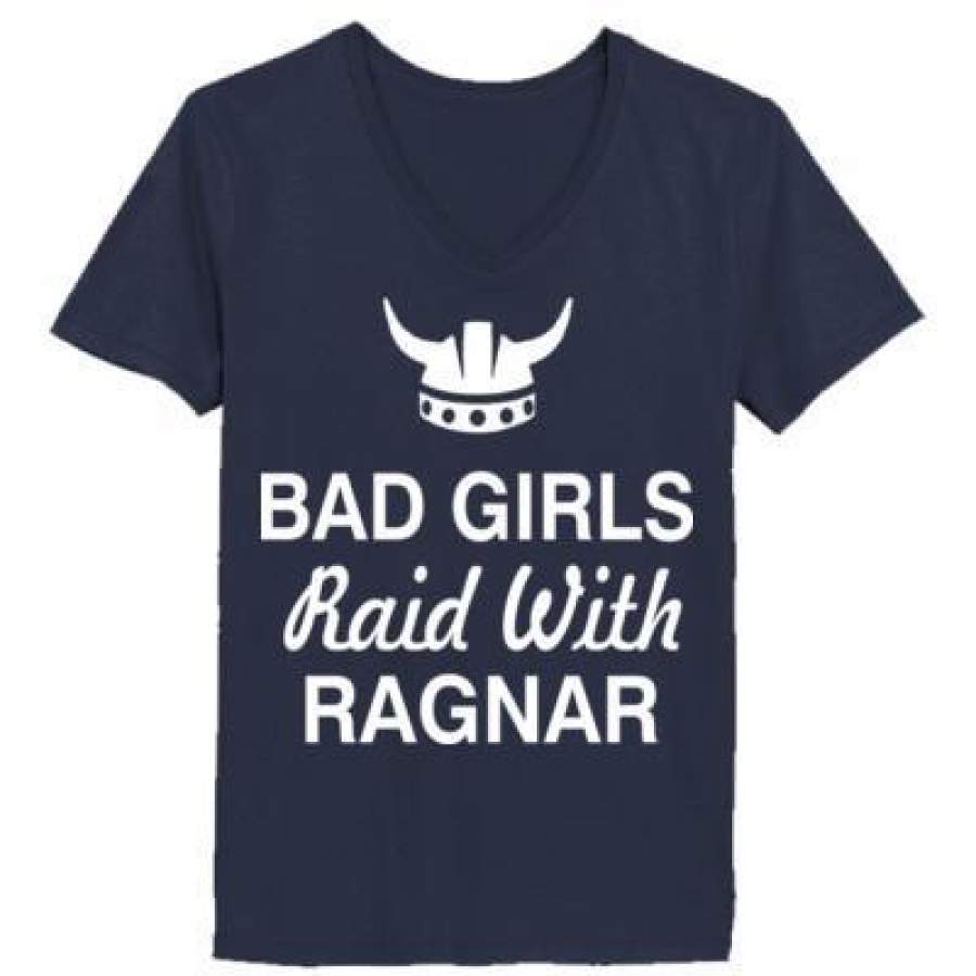 AGR Bad Girls Raid With Ragnar – Ladies’ V-Neck T-Shirt