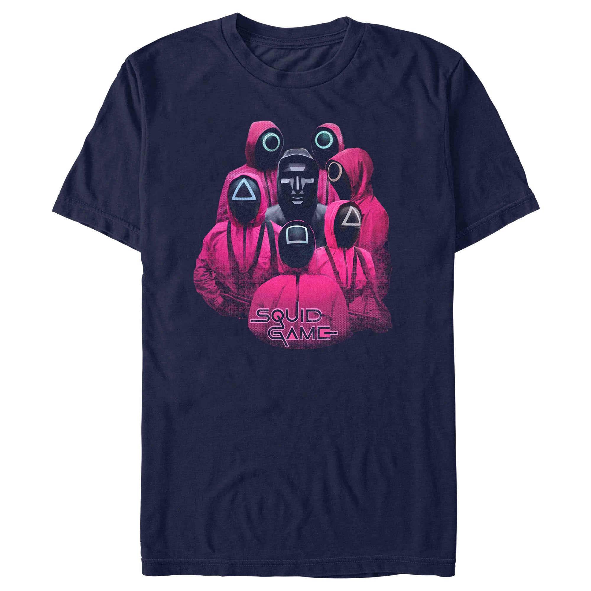 Squid Game Men’S Front Man And Guards  T-Shirt