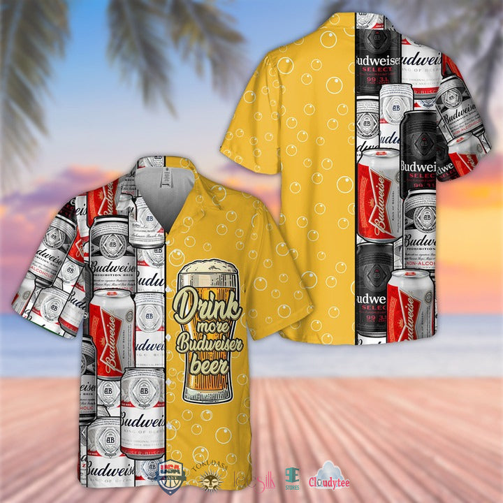 Drink More Budweiser Beer Hawaii Shirt Ha39679