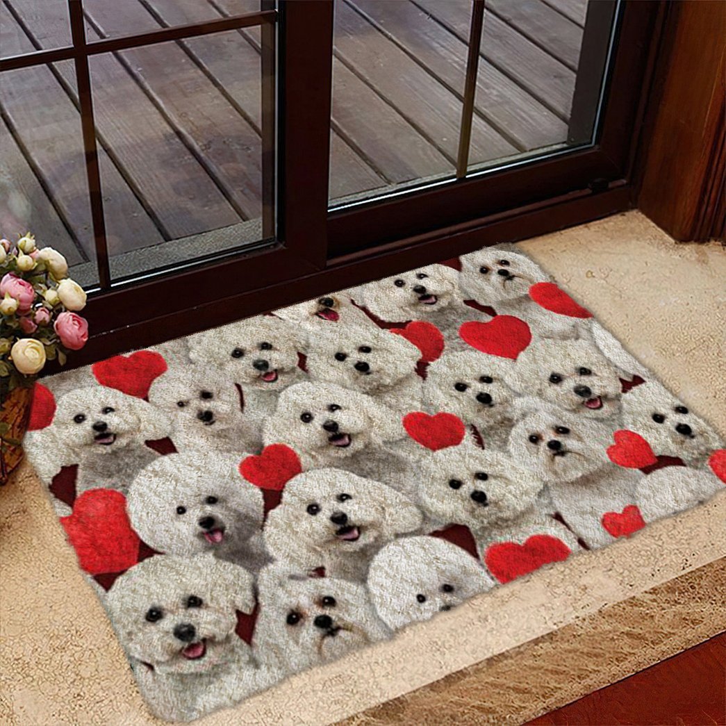 Tmarc Tee A Bunch Of Bichon Frises Doormat