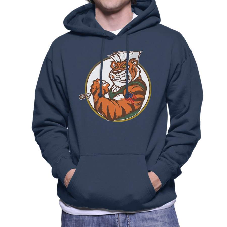 Eye Of The Street Tiger Guile Fighter Men’s Hooded Sweatshirt