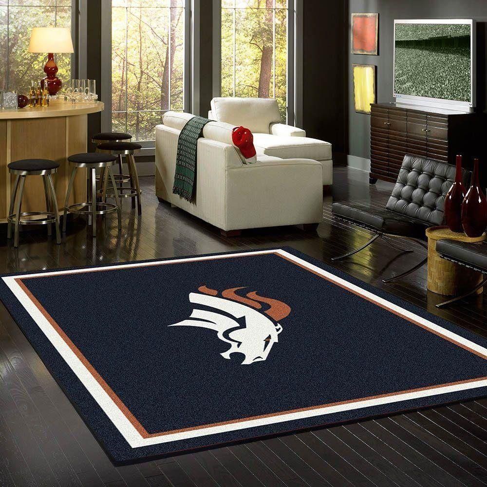 Denver Broncos rug, Football rug