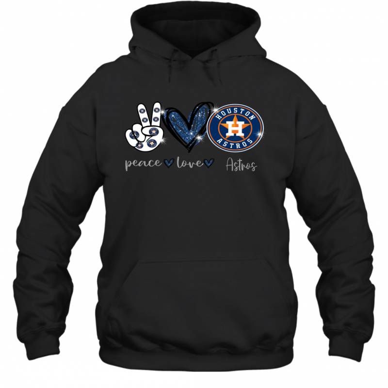 Peace Love Astros gift for Houston Astros Fans Hoodie