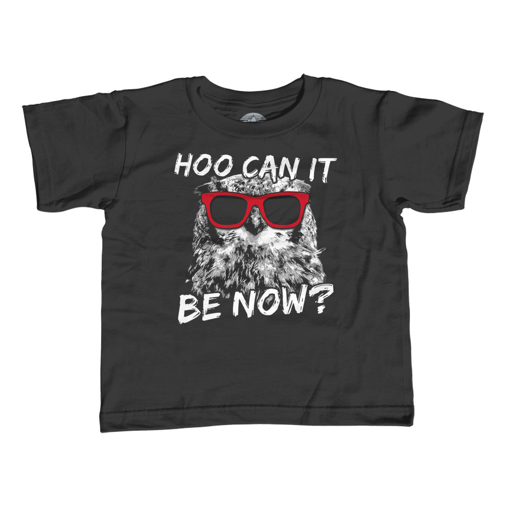 Boy’S Hoo Can It Be Now Funny Owl T-Shirt