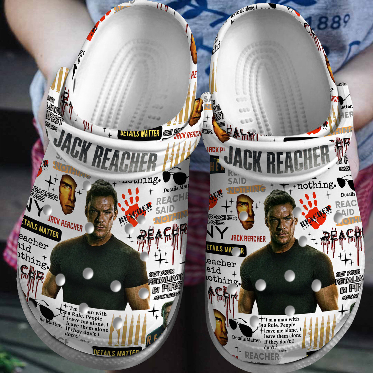 Jack Reacher Movie Crocss Clogs For Men Women And Kid Ttp2405997985