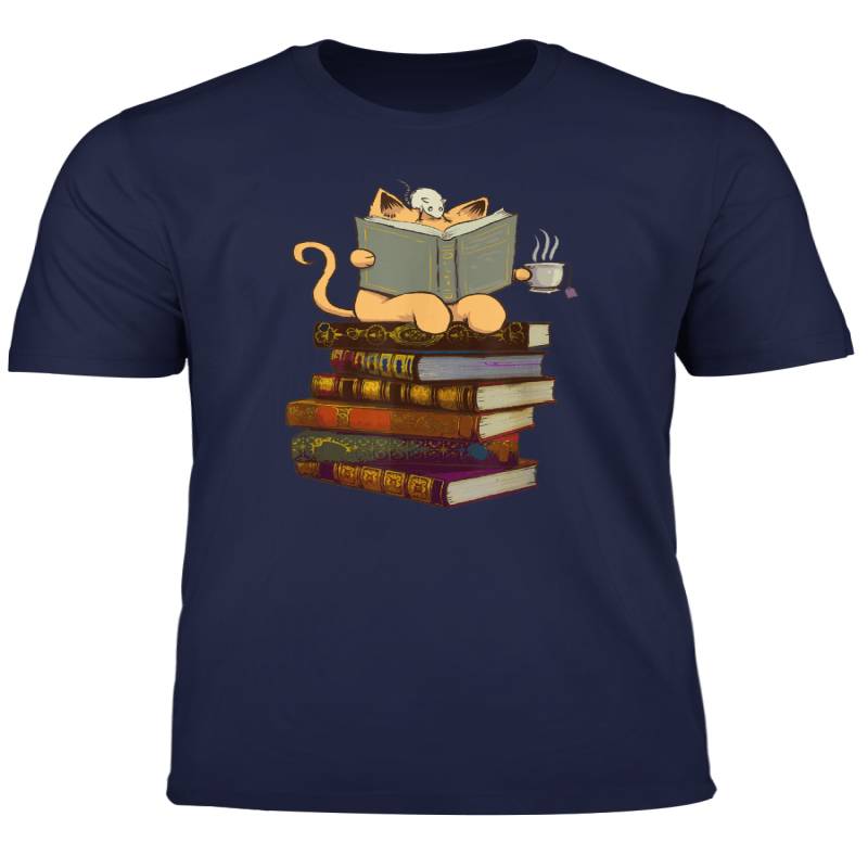 Kittens Cats Mouse Tea And Books Gift T T Shirt