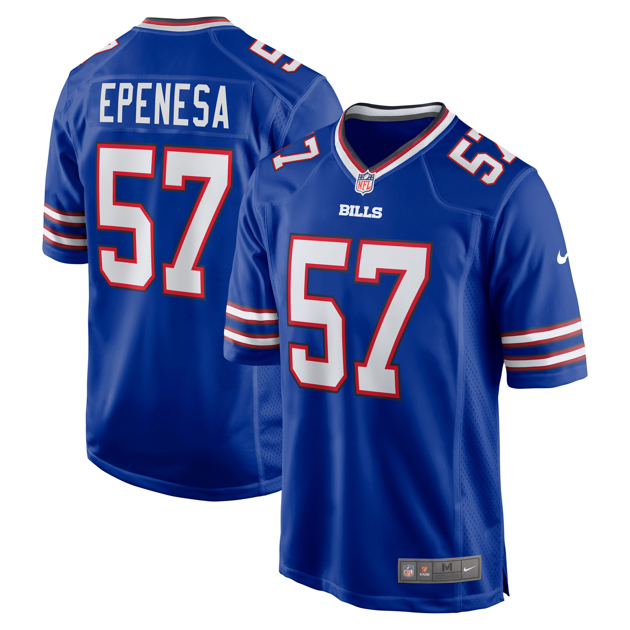 A.j. Epenesa Buffalo Bills Game Player Jersey – Royal NFL