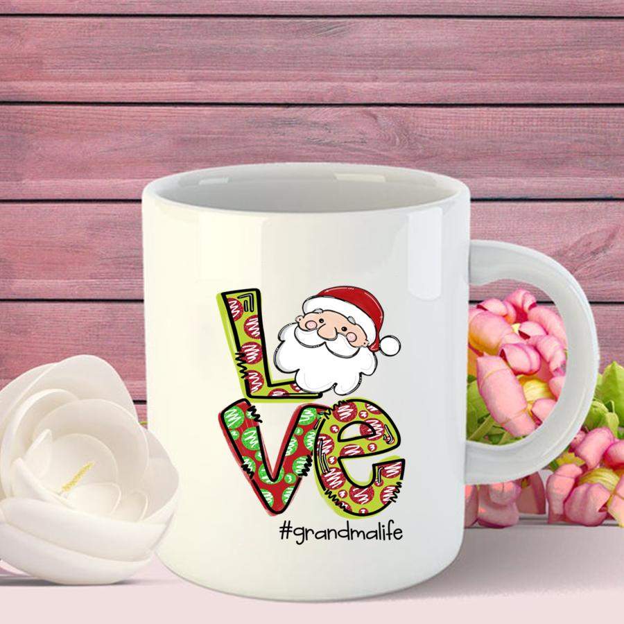 Love Santa Christmas Grandma Life Shirt