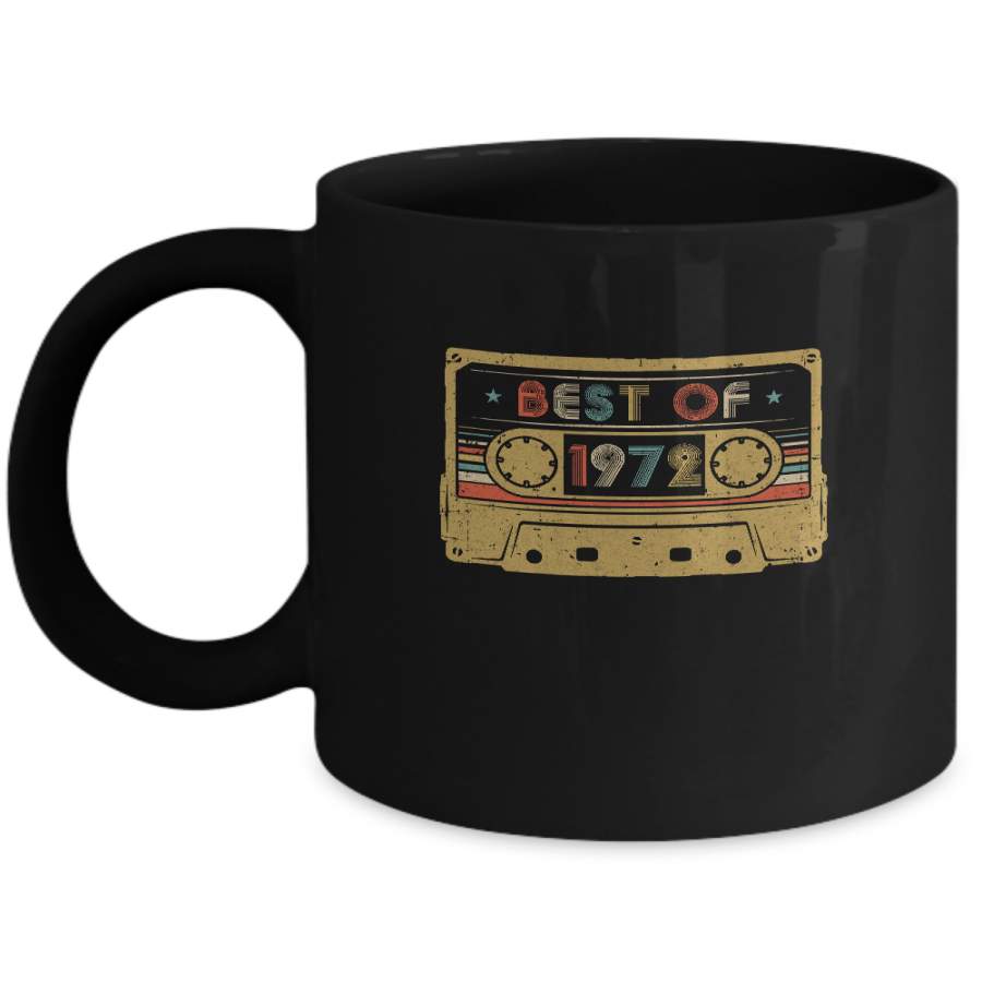 Vintage Cassette Best Of 1972 48th Cassette Birthday Gifts Mug