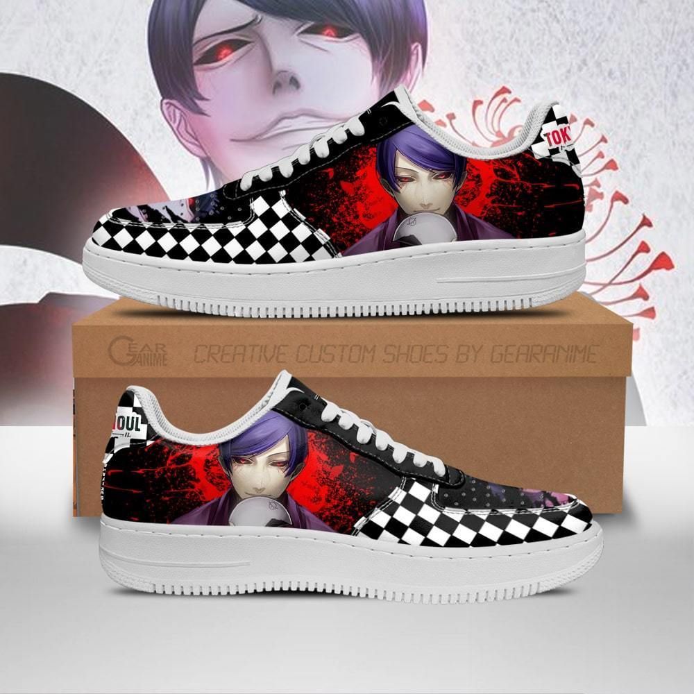 Tokyo Ghoul Tsukiyama Sneakers Custom Checkerboard Shoes Anime