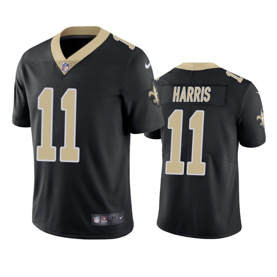 New Orleans Saints Deonte Harris Black Vapor Limited 3D Jersey