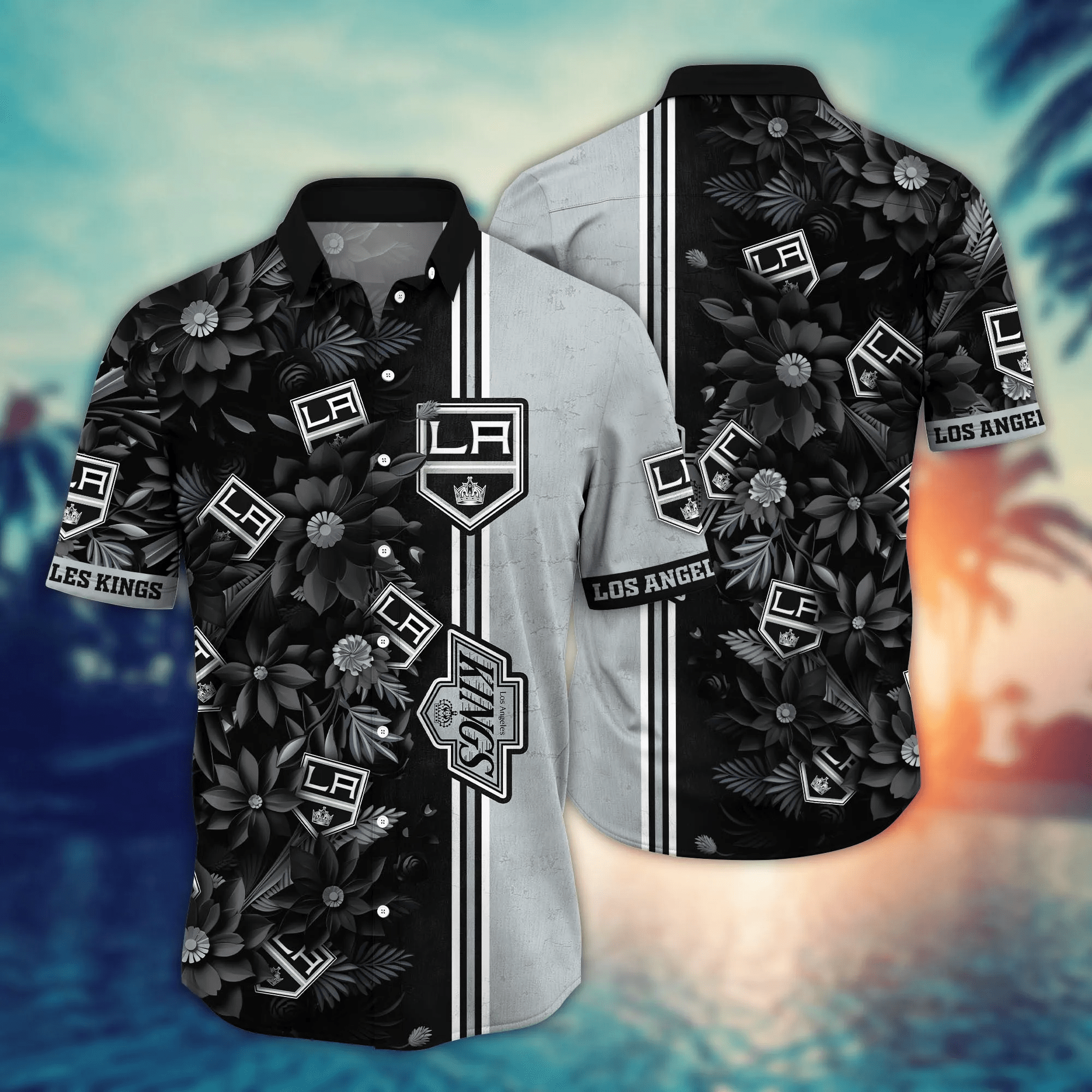 Los Angeles Kings Nhl Hawaiian Shirt Custom Parasols Aloha Shirt