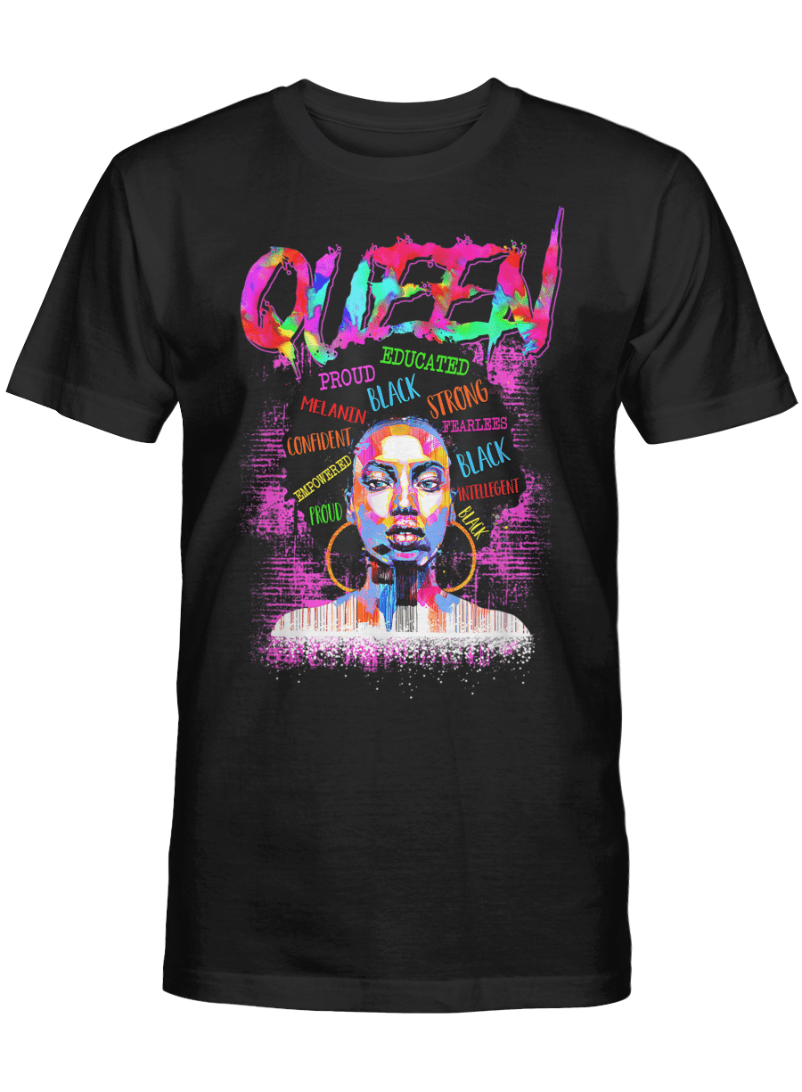 Black Queen Colorfull Shirt For Black Women