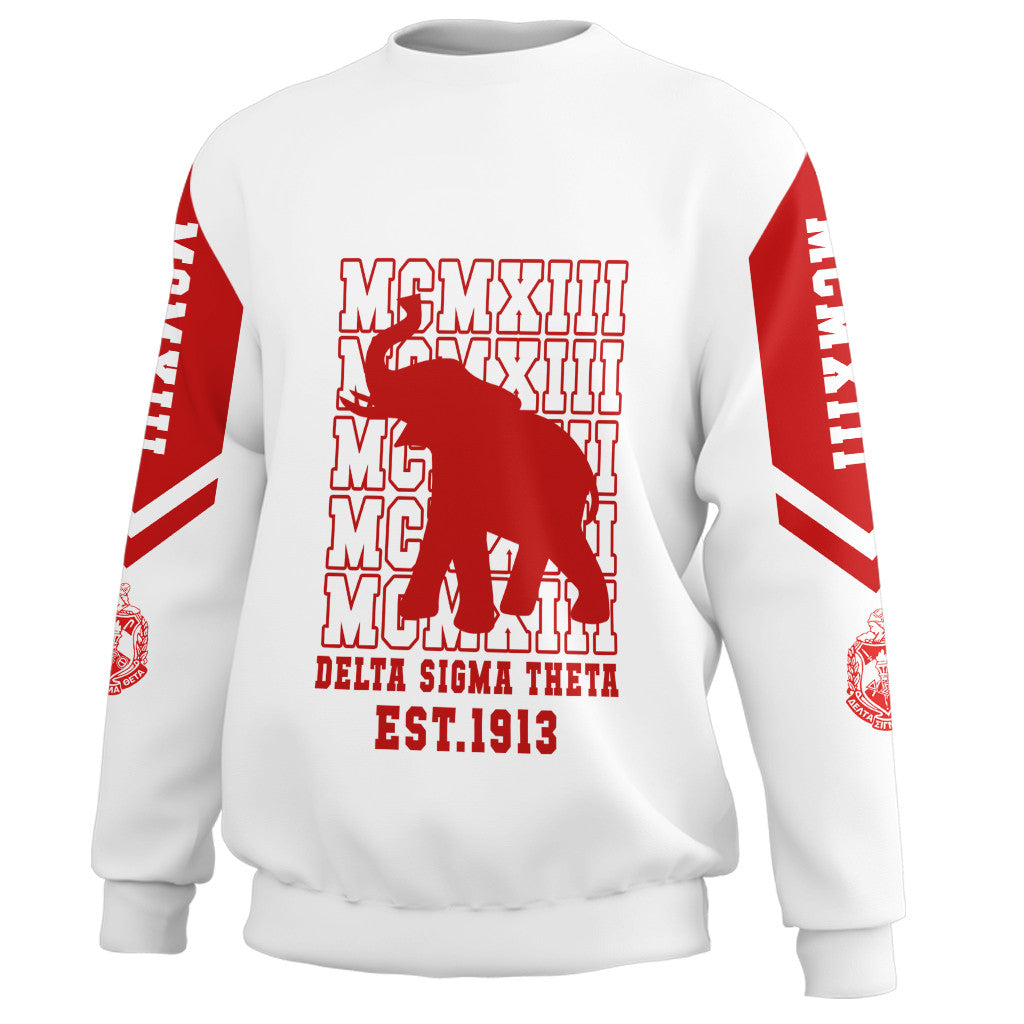 Sorority Sweatshirt – Delta Sigma Theta Mcmxiii White Sweatshirts