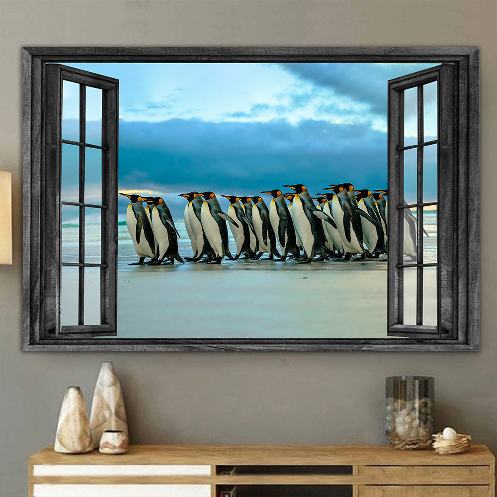 Penguins 3D Wall Art Painting Art 3D Animals Lover Home Decoration Gift Idea