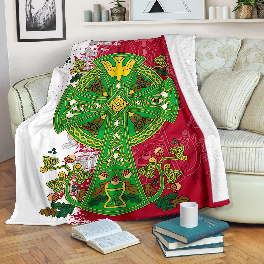 Wales Celtic Premium Blanket Wales Celtic Cross