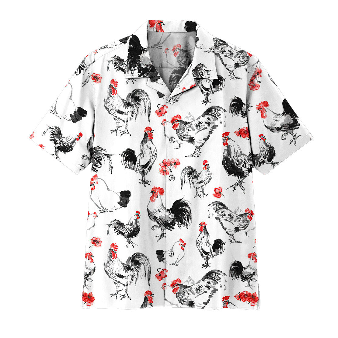 Gearhumans Rooster Hawaiian Shirt Ha94642