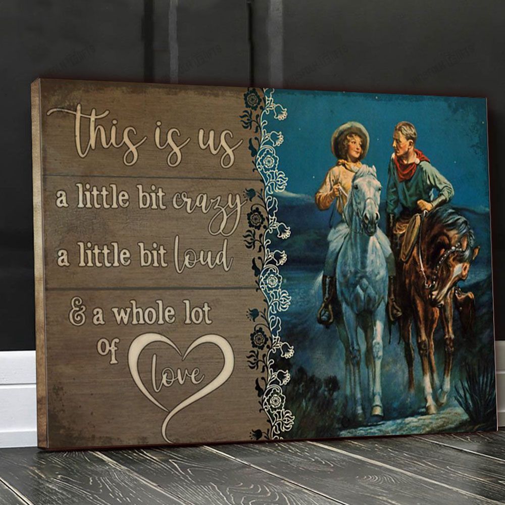 Cowboy Couple This Is Us Canvas Poster Wall Art, Poster Print, Canvas Print Wall Decor